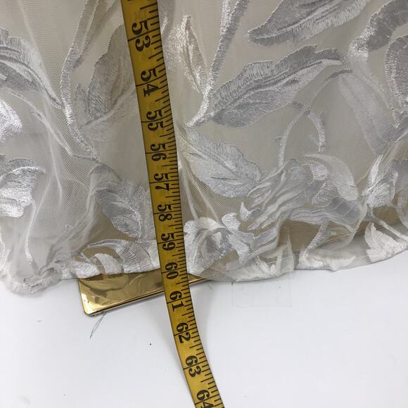 LULU'S SZ 4 S Precious Romance White Embroidered Lace Maxi Dress B139 *flaw - Picture 8 of 9